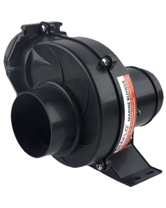 Bilge ventilator 130 CFM 12V met support en slangkoppeling