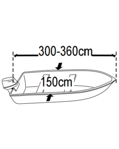 Dekzeil boot universeel 300-360cm