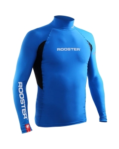 Rooster rash vest long sleeve blauw