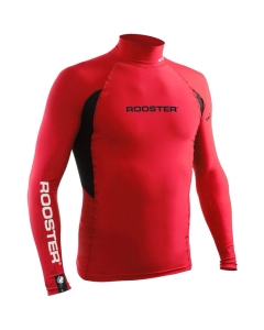 Rooster rash vest long sleeve rood