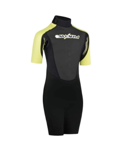 Swarm 3mm Shorty wetsuit junior geel